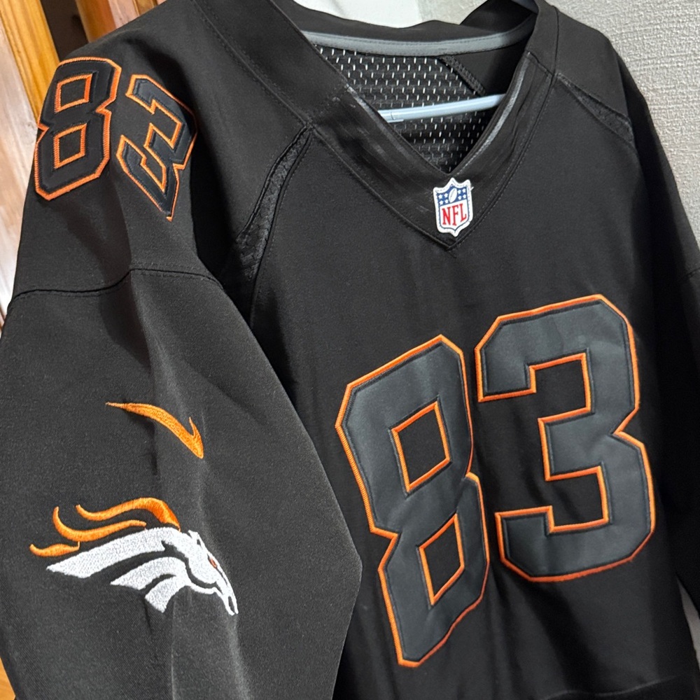 NFL NIKE Broncos🐴Jersey 83 WELKER sz56 +NOC🔺925 studs - Picture 3 of 17